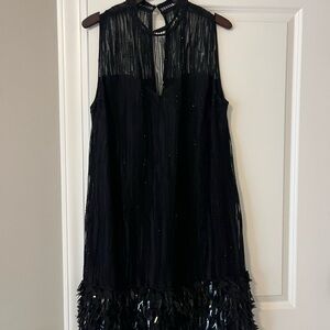 Elegant Black Sleeveless Wedding Dress